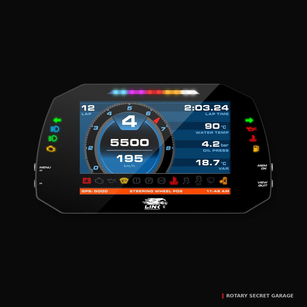 Link MXG Strada Light 7" Digital Dash – Street / Race
