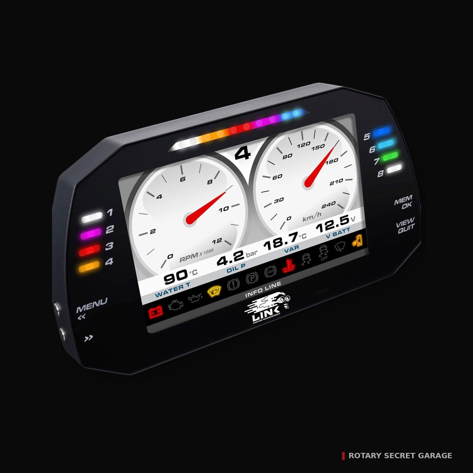 Link MXG Light 7" Digital Dash – Street / Race