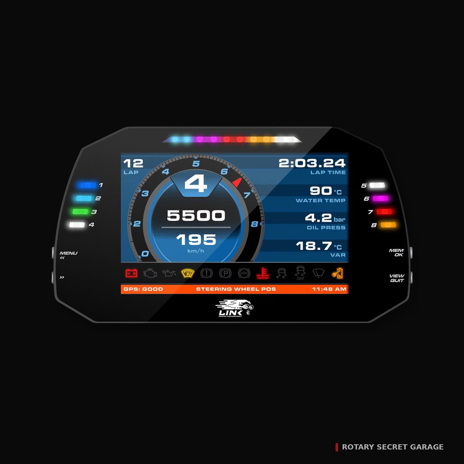 Link MXG Light 7" Digital Dash – Street / Race