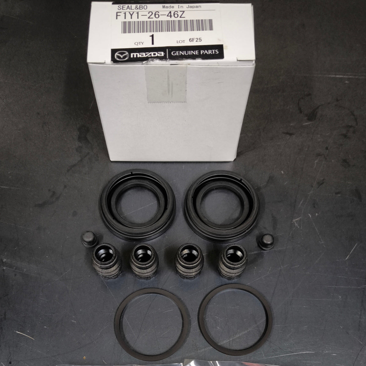 Genuine Mazda RX-8 Rear Brake Caliper Rebuild Kit – F1Y1-26-46Z
