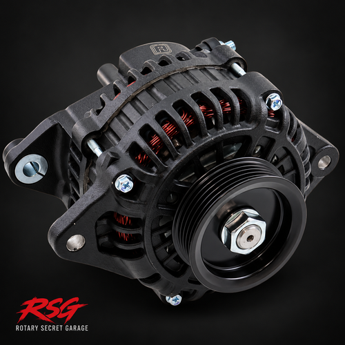 Aeroflow Mazda RX-7 FD3S 13B 130A high output alternator AF4278-1500