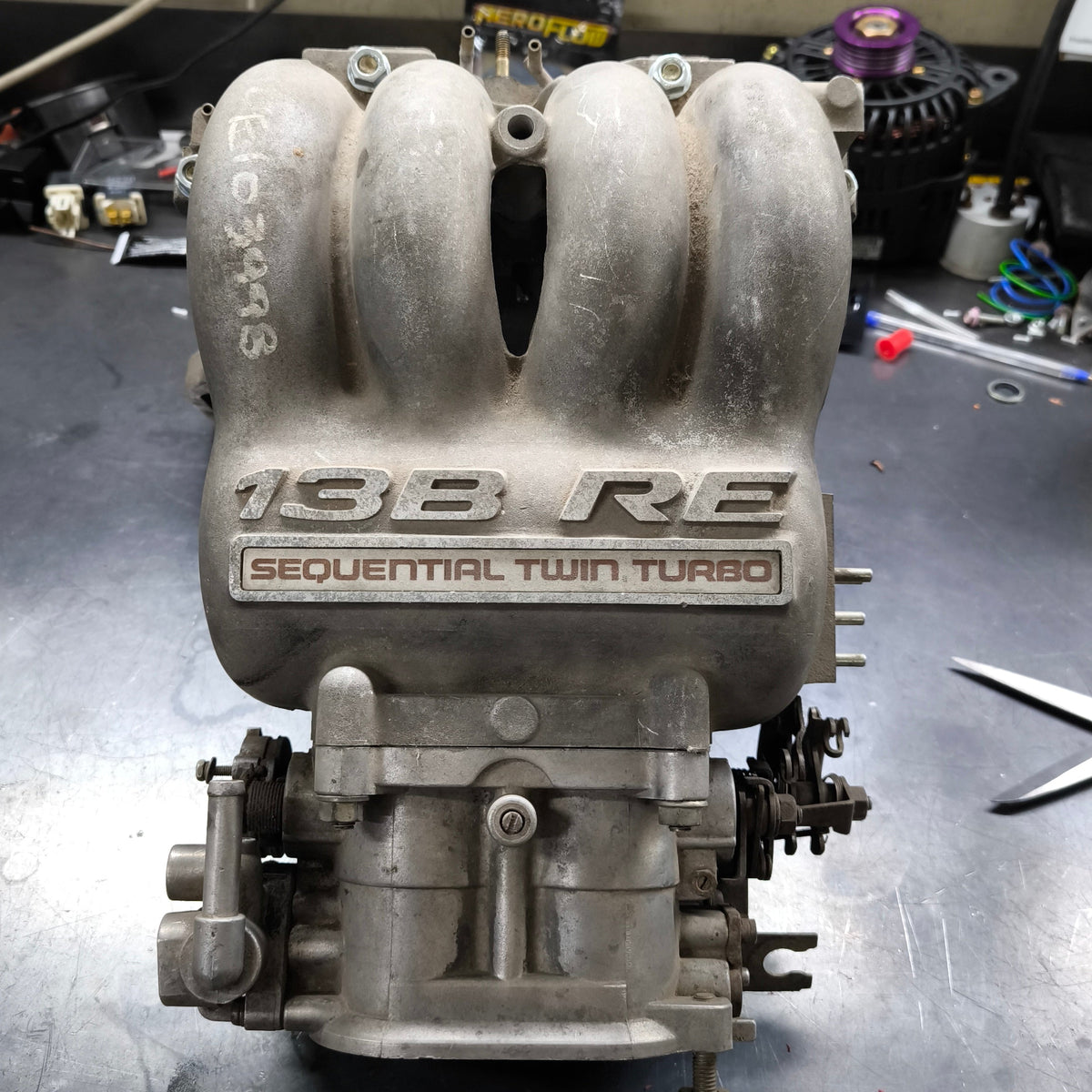 Used Genuine Mazda 13B-RE intake manifold assembly Eunos Cosmo JC