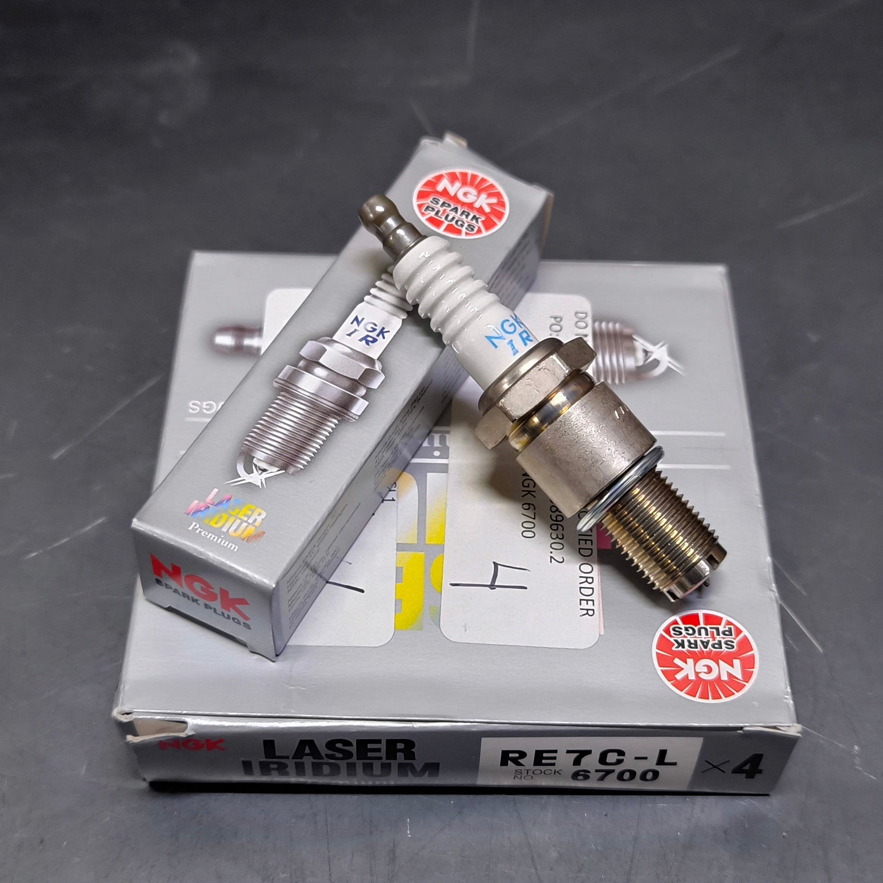 NGK RE7C-L 6700 Laser Iridium RX-8 Leading Spark Plug – Made in Japan