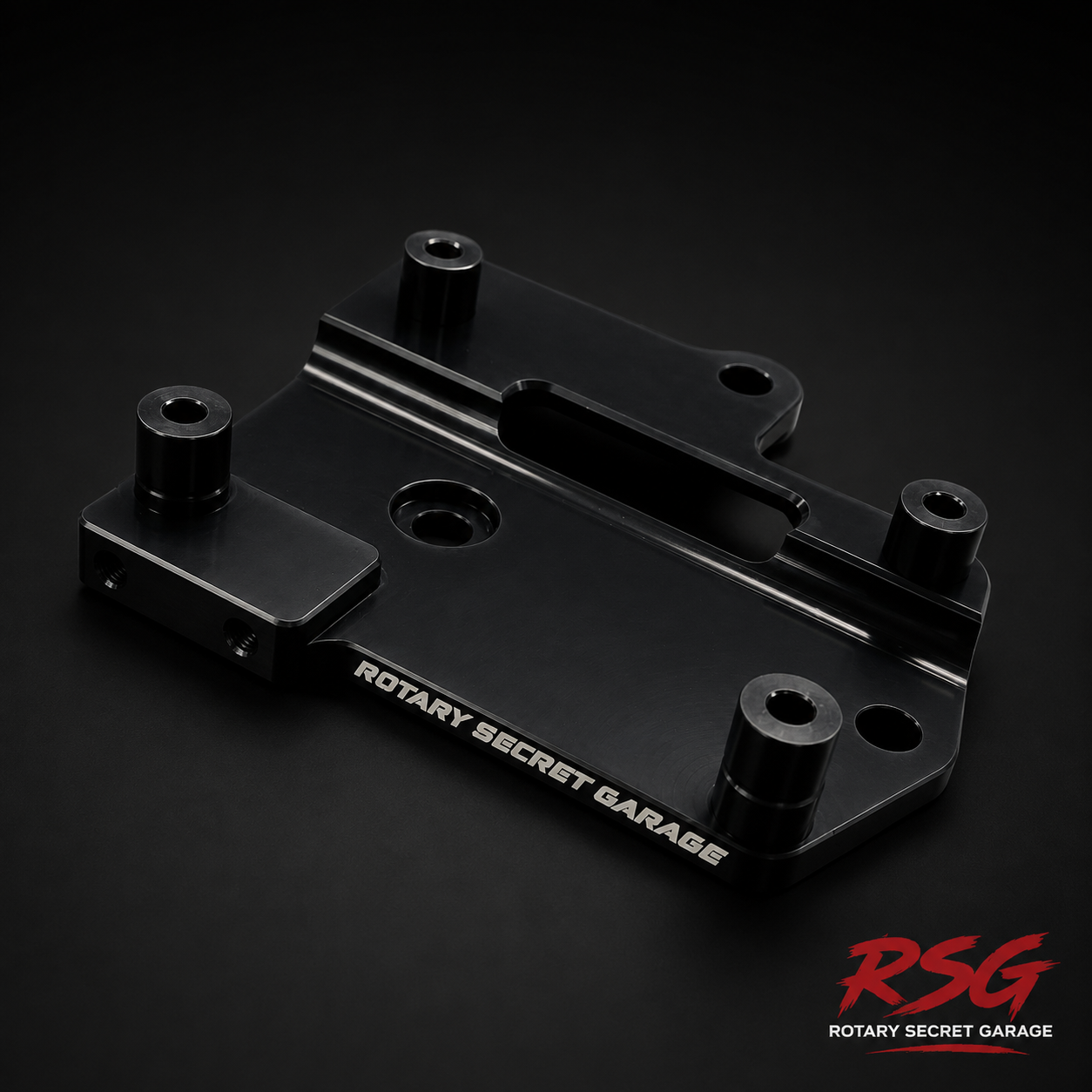 RSG RX-8 A/C compressor bracket for FD3S 13B-REW engine swap
