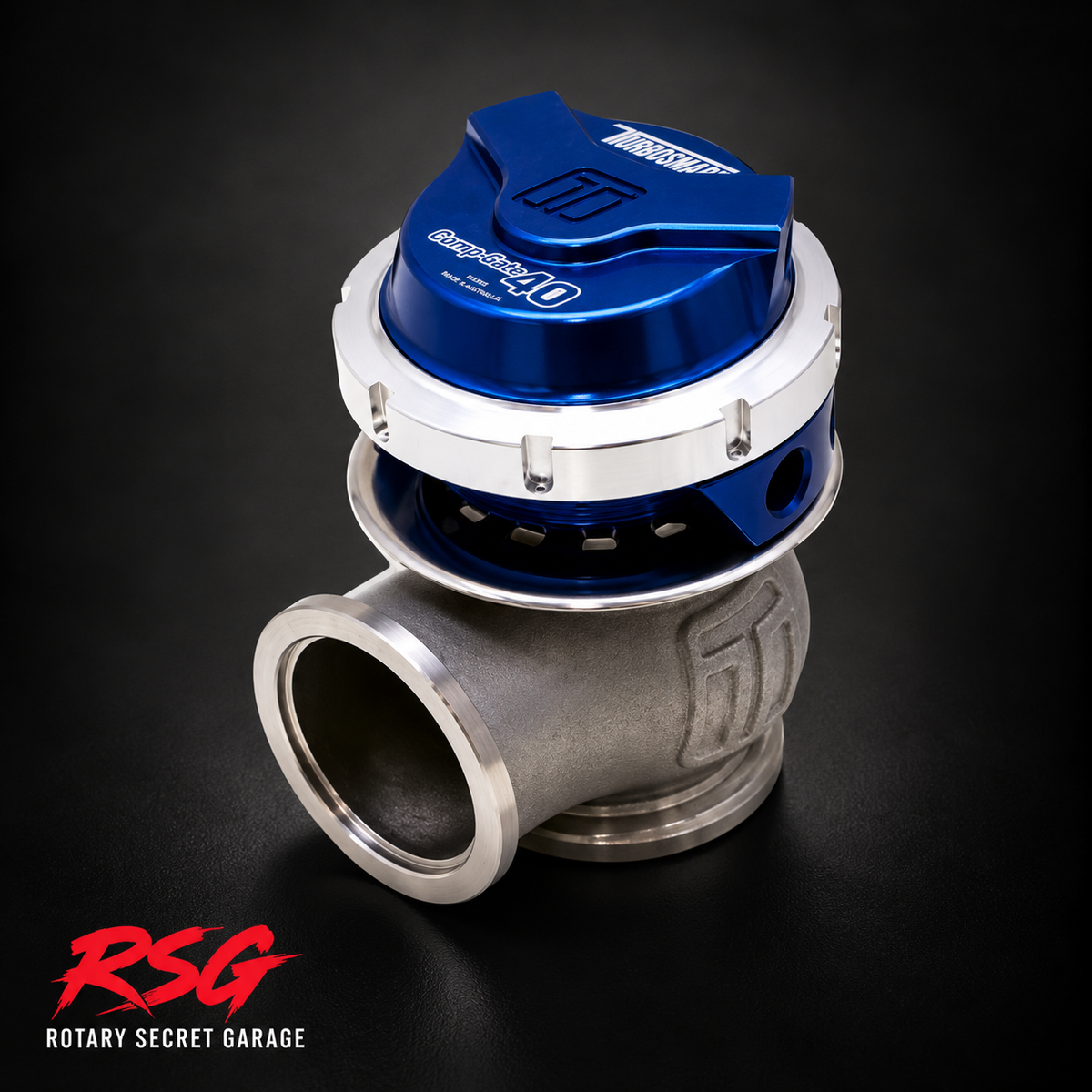 Turbosmart GenV CompGate40 40mm 14 PSI external wastegate blue TS-0552-1011